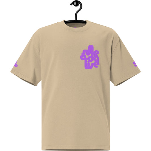 KHAKI / PURPLE ALL ROADS TEESHIRT