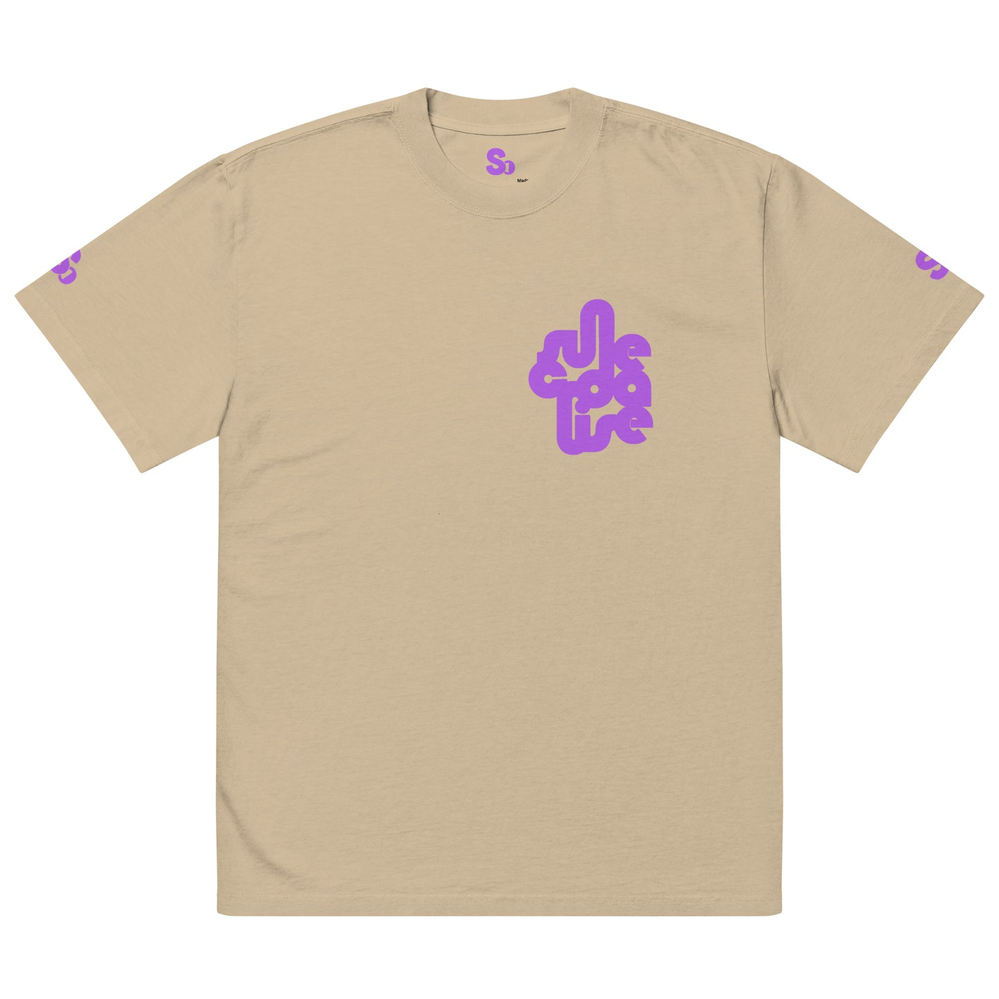 KHAKI / PURPLE ALL ROADS TEESHIRT