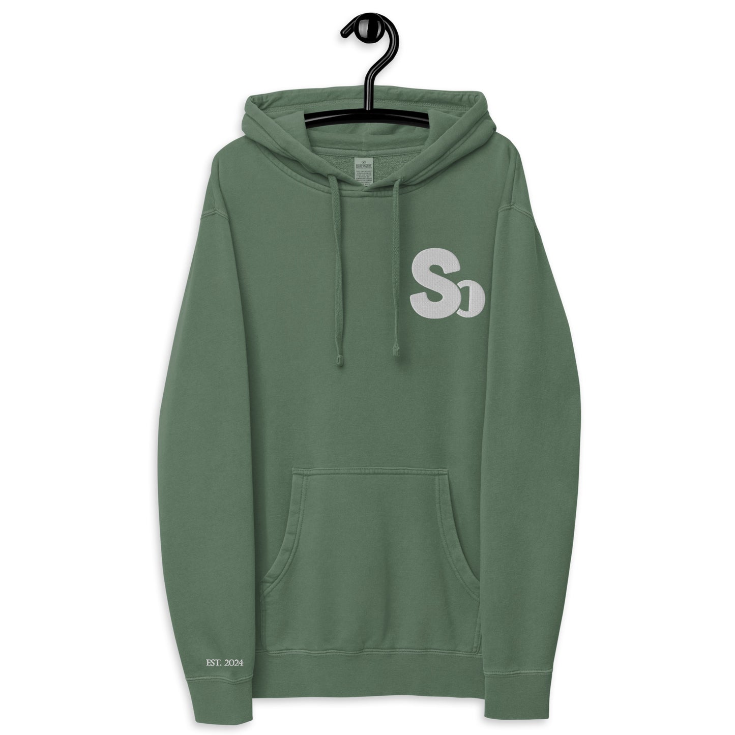 GREEN / WHITE CLASSIC HOODIE