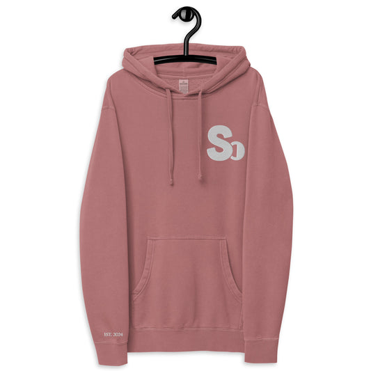 MAROON / WHITE CLASSIC HOODIE