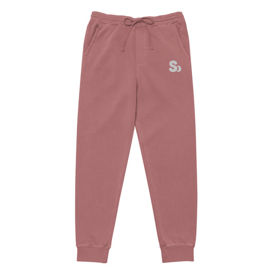 MAROON / WHITE CLASSIC SWEATPANTS